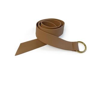 B-Low‎ The Belt Mia Belt Brown Faux Leather Gold-Toned Buckle 52" One Size